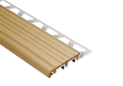 MAGMASCHLUTER SYSTEMS Schluter®-TREP-SE-S-B Stair-nosing profile with slip-resistant, thermoplastic rubber wear surface aluminumlight beige10 mm (3/8") -52 mm (2-1/8")-150 cm (4' 11")SCHLUTER SYSTEMS Schluter®-TREP-SE-S-B Stair-nosing profile with slip-resistant, thermoplastic rubber wear surface