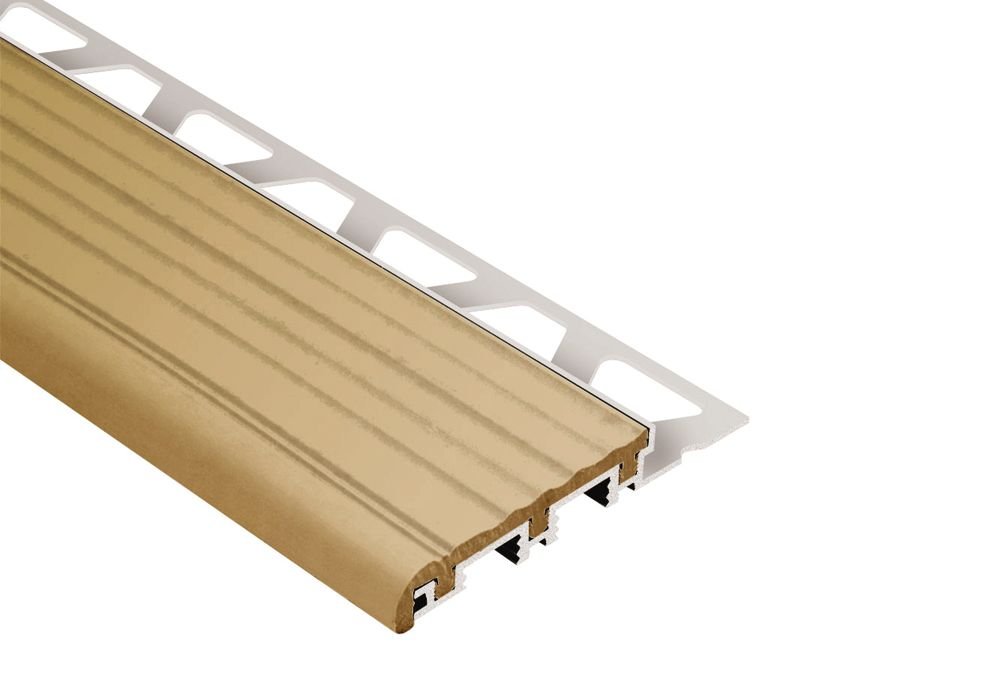 MAGMASCHLUTER SYSTEMS Schluter®-TREP-SE-S-B Stair-nosing profile with slip-resistant, thermoplastic rubber wear surface aluminumlight beige15 mm (9/16")-52 mm (2-1/8")-150 cm (4' 11")SCHLUTER SYSTEMS Schluter®-TREP-SE-S-B Stair-nosing profile with slip-resistant, thermoplastic rubber wear surface