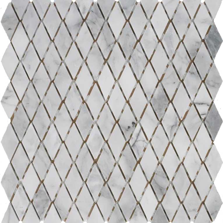 Arizona TileARIZONA TILE Bianco Carrara Bianco CarraraRhomboid 1 x 2 MeshPolishedARIZONA TILE Bianco Carrara