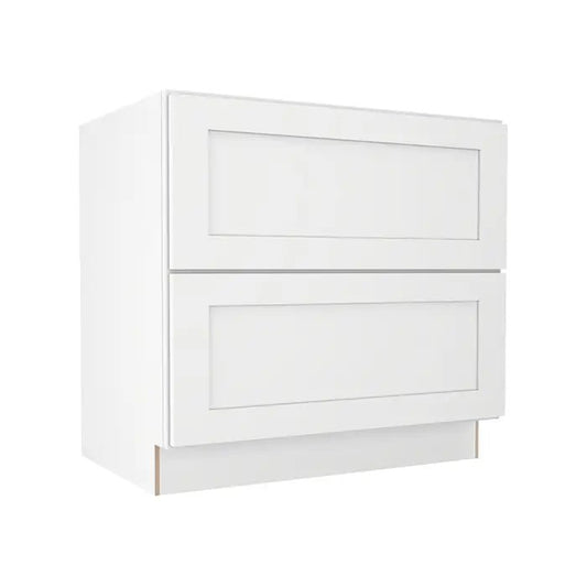 Highland Cabinets2-Drawer Base Cabinet - 2 Drawers - Shaker Kitchen Cabinet White2DB242-Drawer Base Cabinet - 2 Drawers - Shaker Kitchen Cabinet