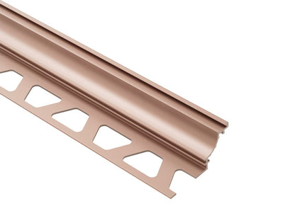 MAGMASCHLUTER SYSTEMS Schluter®-DILEX-AHK Cove-shaped profile for inside wall corners and floor/wall transitions aluminumsatin copper anodized8 mm (5/16")-250 cm (8' 2-1/2")SCHLUTER SYSTEMS Schluter®-DILEX-AHK Cove-shaped profile for inside wall corners and floor/wall transitions