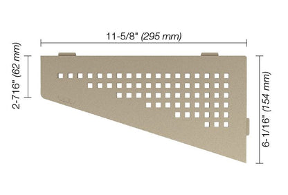 Schluter®-SHELF-E Corner shelf designed for tiled walls