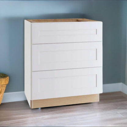 Highland Cabinets3-Drawer Base Cabinet - 3 Drawers - Shaker Kitchen Cabinet 3DB12Onyx Black3-Drawer Base Cabinet - 3 Drawers - Shaker Kitchen Cabinet