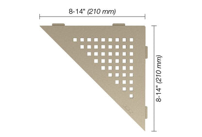 Schluter®-SHELF-E Corner shelf designed for tiled walls