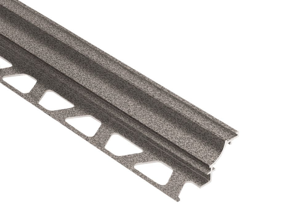 MAGMASCHLUTER SYSTEMS Schluter®-DILEX-AHK Cove-shaped profile for inside wall corners and floor/wall transitions aluminumstone grey8 mm (5/16")-250 cm (8' 2-1/2")SCHLUTER SYSTEMS Schluter®-DILEX-AHK Cove-shaped profile for inside wall corners and floor/wall transitions