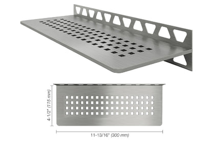 SCHLUTER SYSTEMSSchluter®-SHELF-W Rectangular shelf for tiled walls stainless steel V2Abrushed stainless steelsquareSchluter®-SHELF-W Rectangular shelf for tiled walls