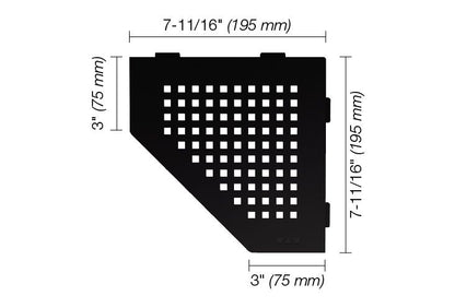 Schluter®-SHELF-E Corner shelf designed for tiled walls