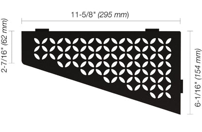 Schluter®-SHELF-E Corner shelf designed for tiled walls