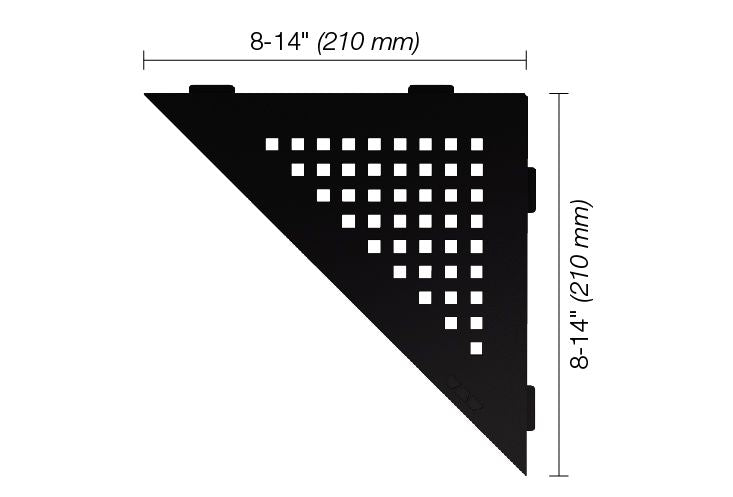 Schluter®-SHELF-E Corner shelf designed for tiled walls