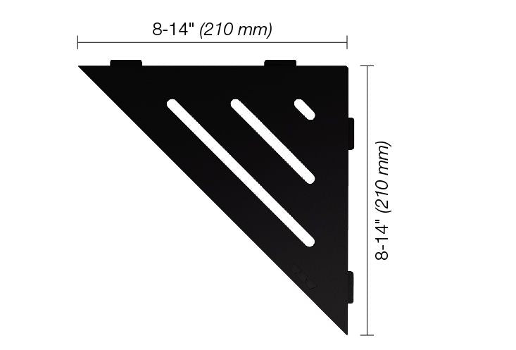 Schluter®-SHELF-E Corner shelf designed for tiled walls