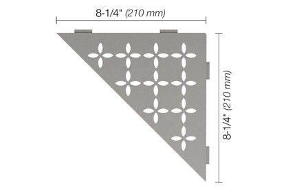 Schluter®-SHELF-E Corner shelf designed for tiled walls