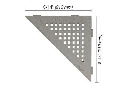 Schluter®-SHELF-E Corner shelf designed for tiled walls