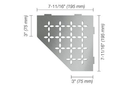 Schluter®-SHELF-E Corner shelf designed for tiled walls