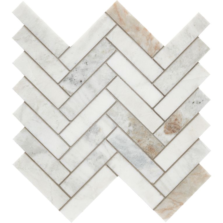 MAGMA Store & ServicesARIZONA TILE Calacatta Umber Hond Marble Tile Herringbone Mesh 1 x 4ARIZONA TILE Calacatta Umber Hond Marble Tile