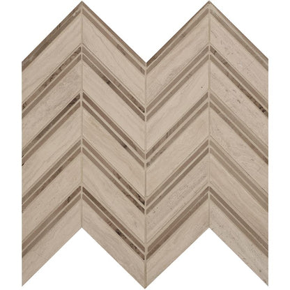 MAGMA Store & ServicesARIZONA TILE Chevron Marble Tile Silver10.87 x 11.89 Mesh SheetPolishedARIZONA TILE Chevron Marble Tile