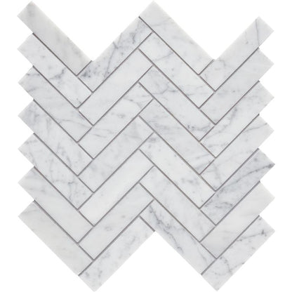 MAGMA Store & ServicesARIZONA TILE Cs-bianco Venatino Honed Marble Tile Herringbone Mesh 1 x 4ARIZONA TILE Cs-bianco Venatino Honed Marble Tile