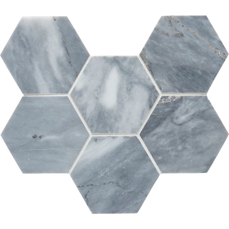 MAGMA Store & ServicesARIZONA TILE Cs-deep Blue Marble Tile Hex 4 Inch MeshARIZONA TILE Cs-deep Blue Marble Tile