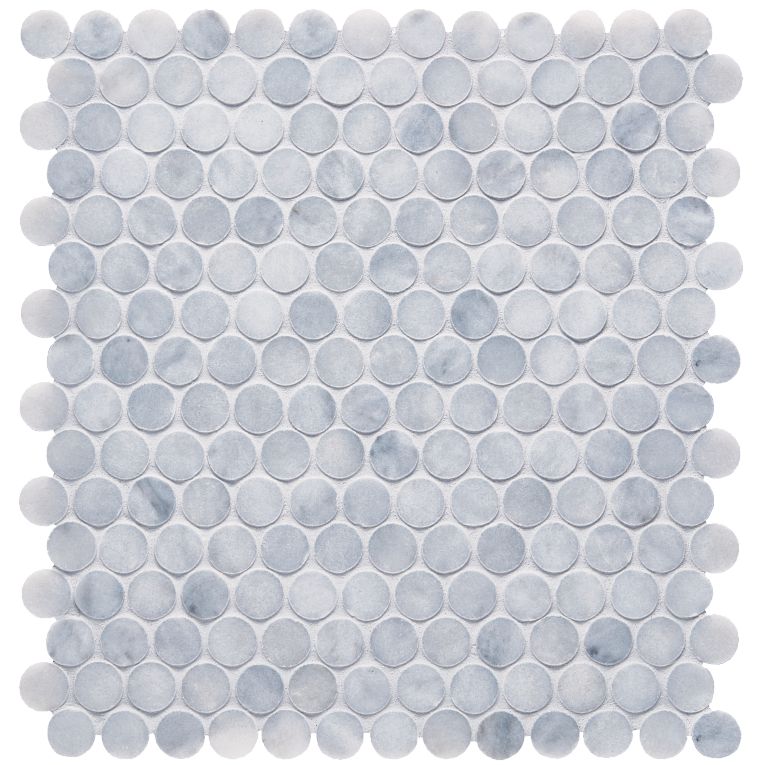 MAGMA Store & ServicesARIZONA TILE Cs-sky Blue Marble Tile Penny Round MeshARIZONA TILE Cs-sky Blue Marble Tile