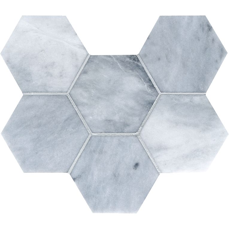 MAGMA Store & ServicesARIZONA TILE Cs-sky Blue Marble Tile Hex 4 Inch MeshARIZONA TILE Cs-sky Blue Marble Tile