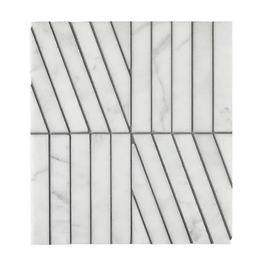 MAGMA Store & ServicesARIZONA TILE Zigzag Marble Tile Mesh Sheet ZigZag BlancARIZONA TILE Zigzag Marble Tile Mesh Sheet