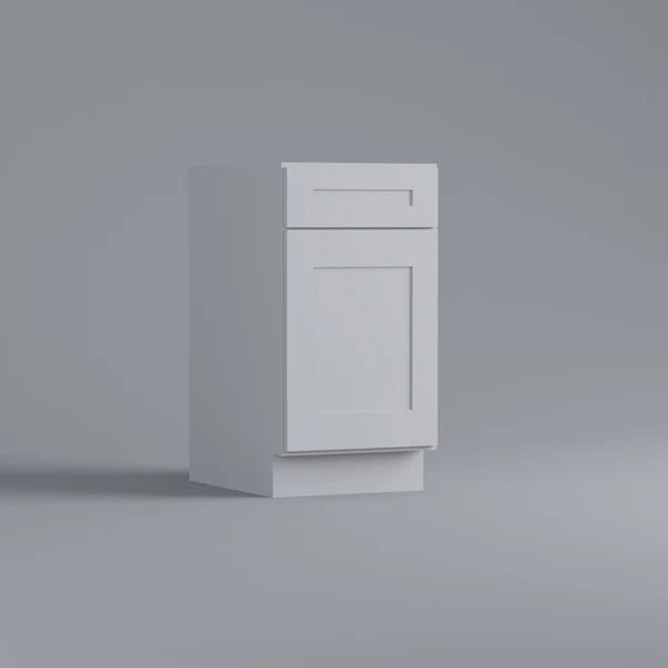 Highland CabinetsBase Trash Cabinet- 1 Door, 1 Drawer - Shaker Kitchen Cabinet WhiteBWBK 18-2Base Trash Cabinet- 1 Door, 1 Drawer - Shaker Kitchen Cabinet