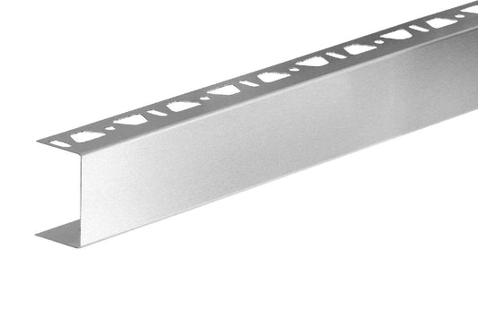 SCHLUTER SYSTEMSSchluter®-KERDI-BOARD-ZC U-shaped profile with finished facing KERDI-BOARD structures stainless steel V2Abrushed stainless steel38 mm (1-1/2")-250 cm (8' 2-1/2")Schluter®-KERDI-BOARD-ZC U-shaped profile with finished facing KERDI-BOARD structures