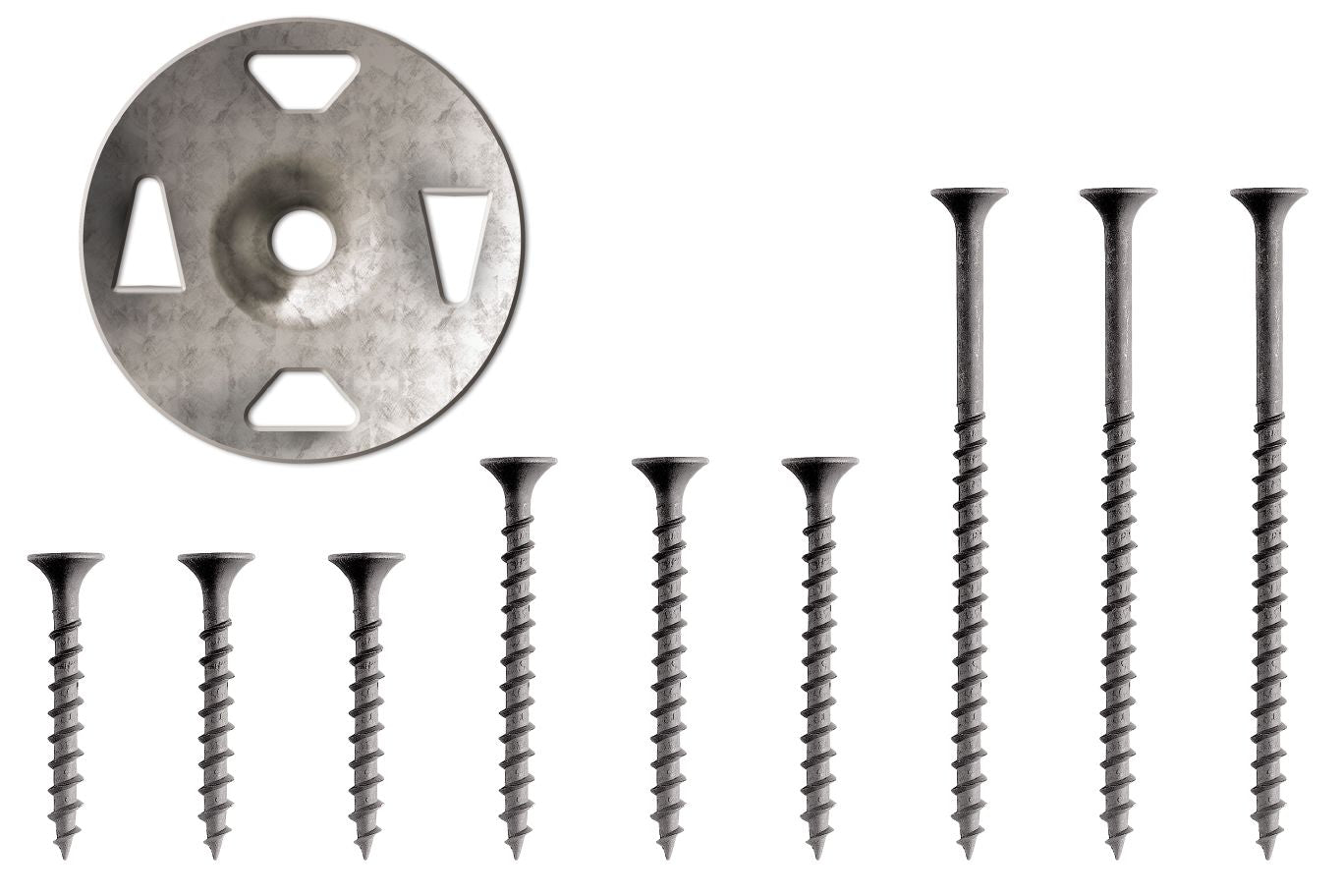 SCHLUTER SYSTEMSSchluter®-KERDI-BOARD-ZS/-ZT Screws and washers for fastening KERDI-BOARD panels to stud framing 41 mm (1-5/8")200Schluter®-KERDI-BOARD-ZS/-ZT Screws and washers for fastening KERDI-BOARD panels to stud framing