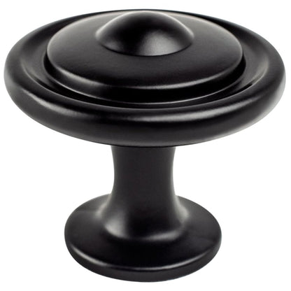 BerensonBerenson Advantage-3 Button Knob, Matte Black, 1-1/4" Berenson Advantage-3 Button Knob, Matte Black, 1-1/4"