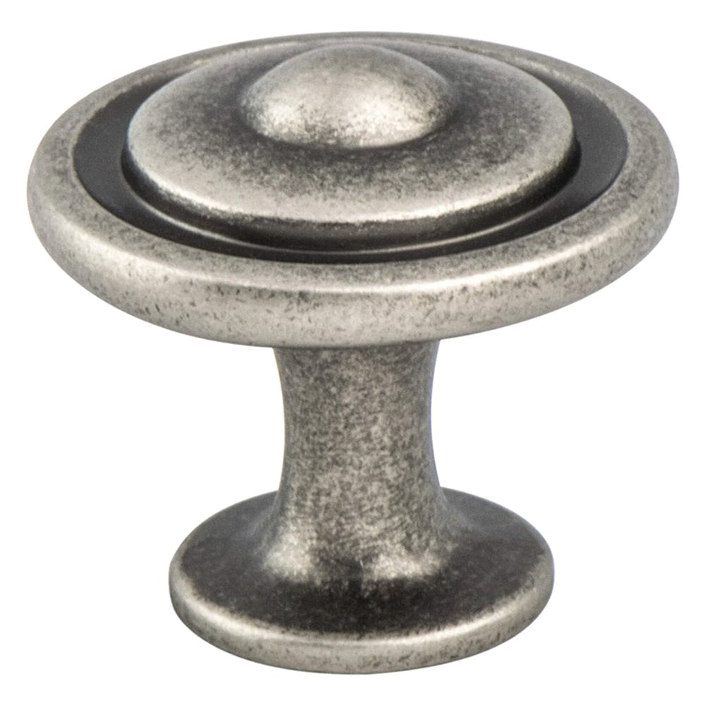 BerensonBerenson Advantage Plus-5 Button Knob, Weathered Nickel, 1-1/4" Berenson Advantage Plus-5 Button Knob, Weathered Nickel, 1-1/4"