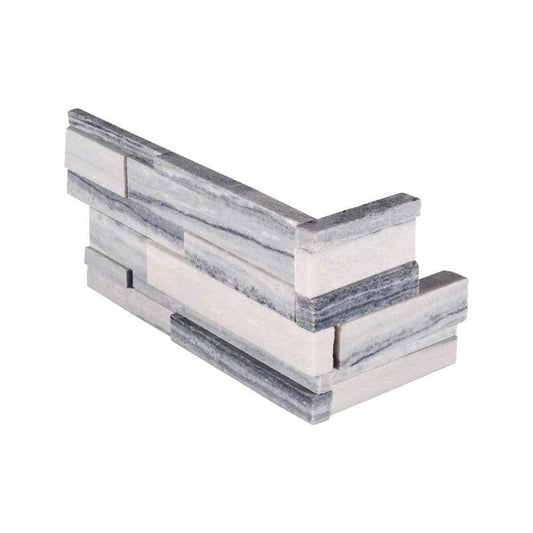 MSIAlaska Gray 3d Honed Ledger Corner MSI Tiles Alaska Gray 3d Honed Ledger Corner MSI Tiles