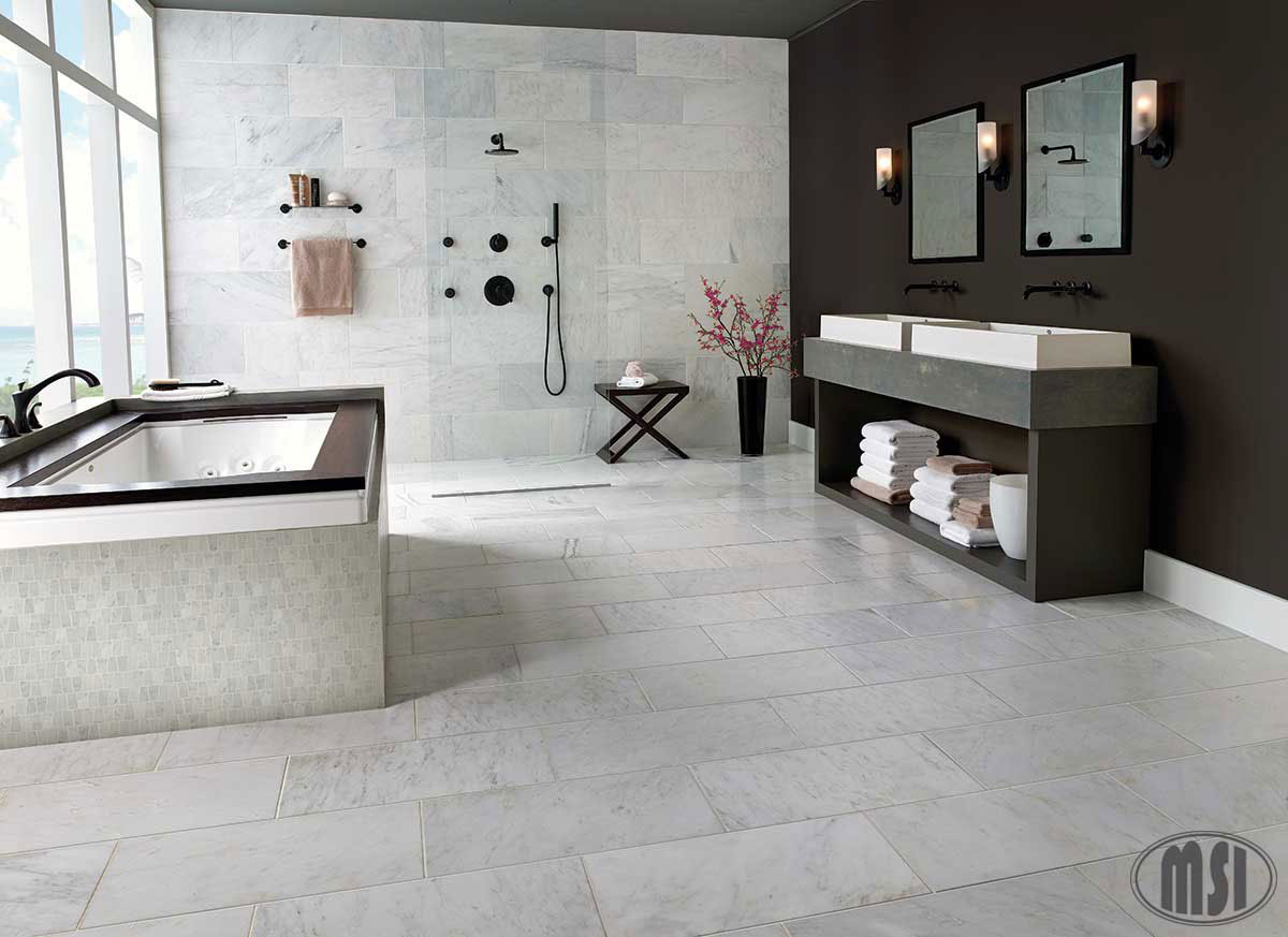 MSIArabescato Carrara 4x12 Honed MSI Tiles Arabescato Carrara 4x12 Honed MSI Tiles