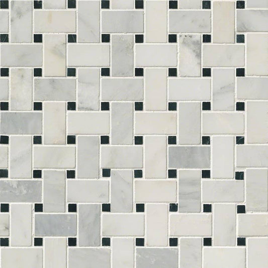 MSIArabescato Carrara Basketweave Mosaic MSI Tiles Arabescato Carrara Basketweave Mosaic MSI Tiles