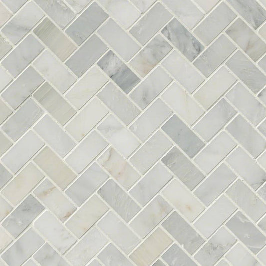 MSIArabescato Carrara Herringbone Mosaic MSI Tiles Arabescato Carrara Herringbone Mosaic MSI Tiles