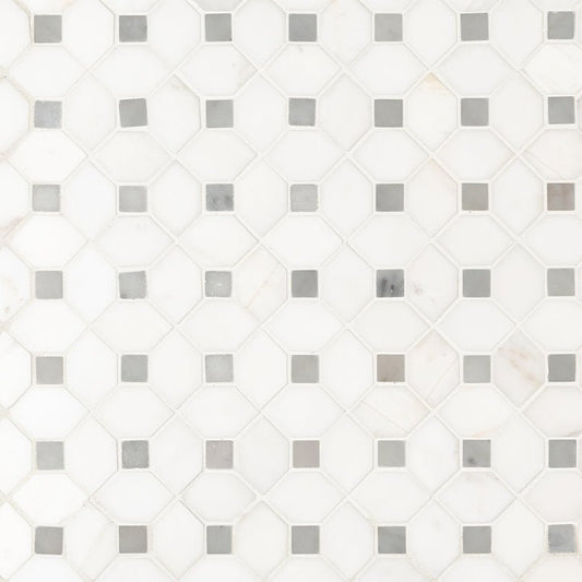 MSIBianco Dolomite Dotty Mosaic MSI Tiles Bianco Dolomite Dotty Mosaic MSI Tiles