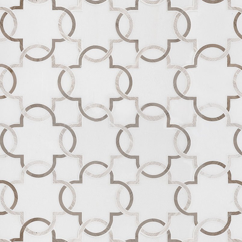 MSIBianco Quatrefoil Polished MSI Tiles Bianco Quatrefoil Polished MSI Tiles