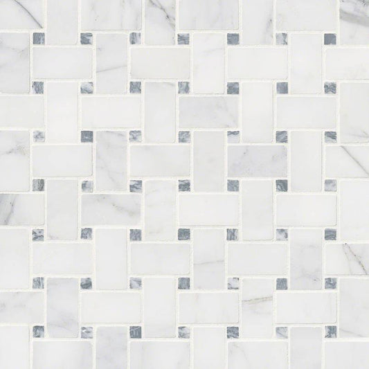 MSICalacatta Cressa Basketweave Mosaic MSI Tiles Calacatta Cressa Basketweave Mosaic MSI Tiles