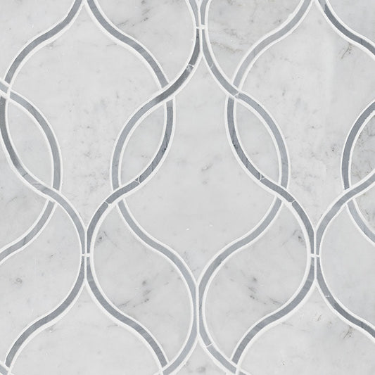 MSICarrara White Ellipsis Polished MSI Tiles Carrara White Ellipsis Polished MSI Tiles