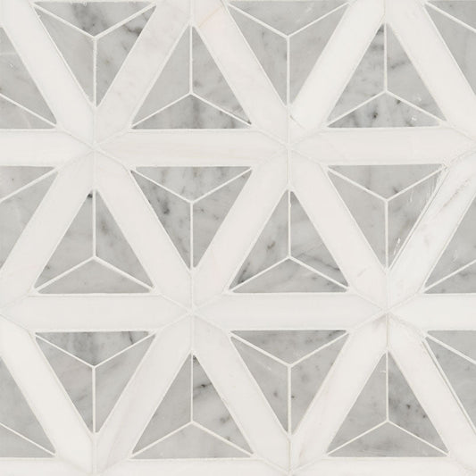 MSICarrara White Faceted Polished MSI Tiles Carrara White Faceted Polished MSI Tiles