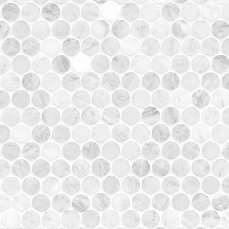 MSICarrara White Round Pattern Honed MSI Tiles Carrara White Round Pattern Honed MSI Tiles