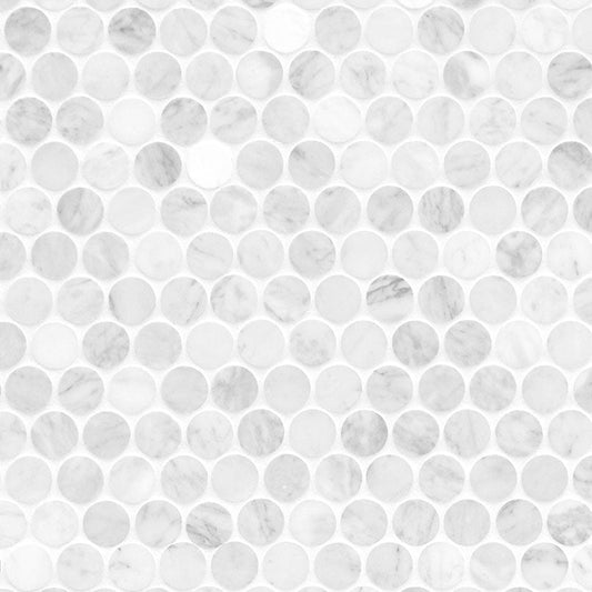 MSICarrara White Round Pattern Honed MSI Tiles Carrara White Round Pattern Honed MSI Tiles