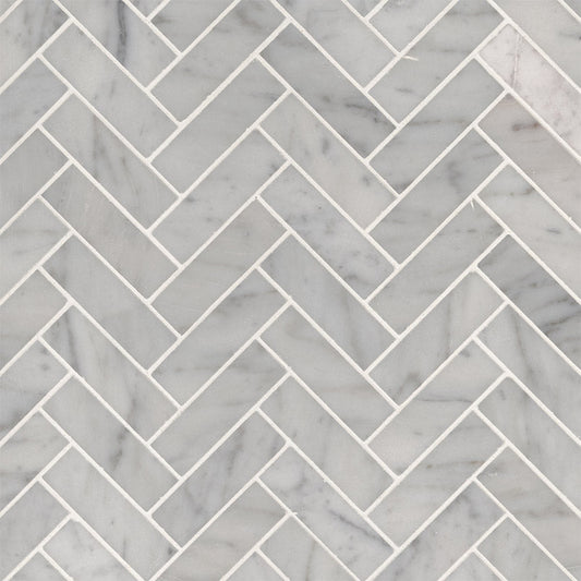 MSICarrrara White Herringbone Mosaic MSI Tiles Carrrara White Herringbone Mosaic MSI Tiles