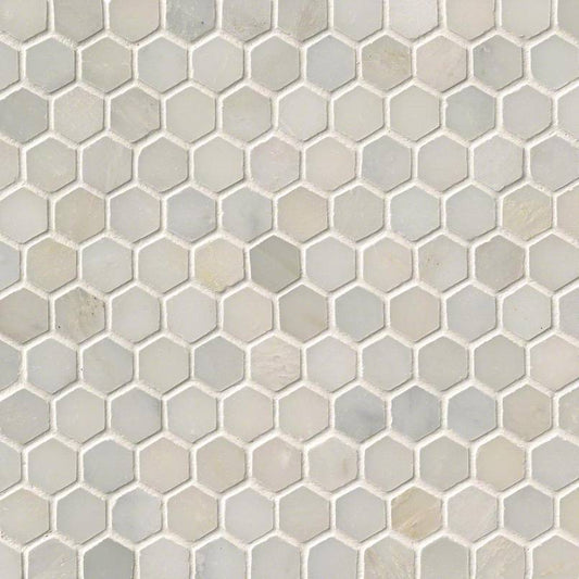 MSIGreecian White 1 Hexagon Mosaic MSI Tiles Greecian White 1 Hexagon Mosaic MSI Tiles