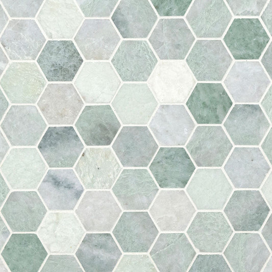 MSIIcelandic Green 2" Hexagon MSI Tiles Icelandic Green 2" Hexagon MSI Tiles