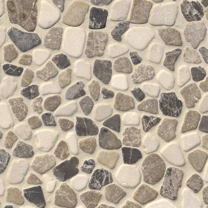 MSIMix Marble Pebbles Mesh Backed MSI Tiles Mix Marble Pebbles Mesh Backed MSI Tiles