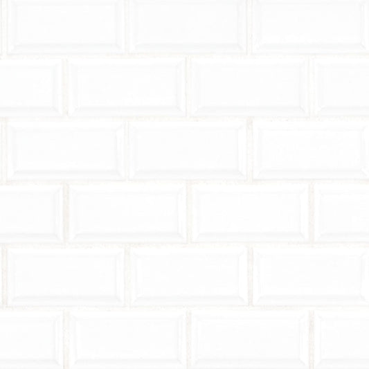 MSIWhite 2x4 Beveled Glossy MSI Tiles White 2x4 Beveled Glossy MSI Tiles