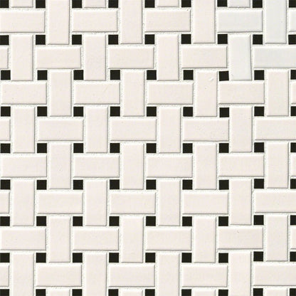 MSIWhite and Black Matte Basketweave 6mm MSI Tiles White and Black Matte Basketweave 6mm MSI Tiles