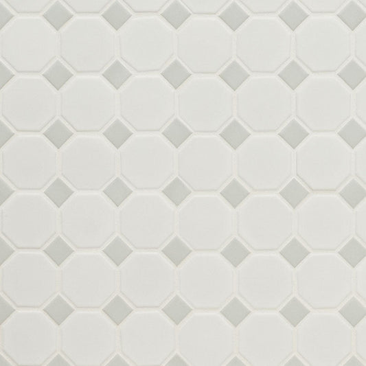 MSIWhite and Gray Matte 2" Octagon MSI Tiles White and Gray Matte 2" Octagon MSI Tiles