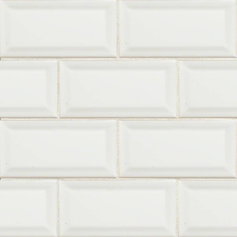 MSIWhite Glossy 3x6 Beveled MSI Tiles White Glossy 3x6 Beveled MSI Tiles