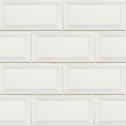 MSIWhite Glossy 3x6 Beveled MSI Tiles White Glossy 3x6 Beveled MSI Tiles