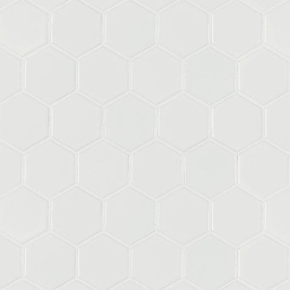 MSIWhite Matte 2" Hex 6mm Msi Tiles White Matte 2" Hex 6mm Msi Tiles